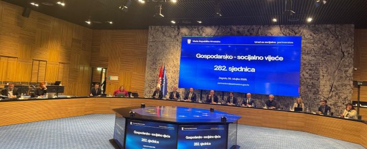282. sjednica - GSV o prijedlogu HUP-a o ukidanju mjera ograničavanja cijena hrane i jačanju socijalnog dijaloga u javnim službama